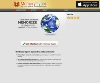 Memorytyper.com(Memory Typer) Screenshot