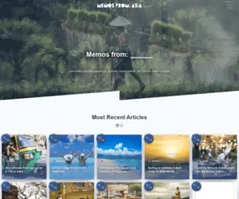 Memosfrom.com(Memos from Asia) Screenshot