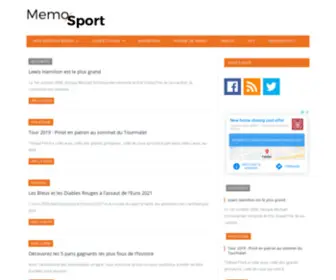 Memosport.fr(Le blog sur la mémoire et l'histoire du sport) Screenshot