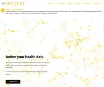 Memotext.com(A Platform for Digital Patient Engagement) Screenshot