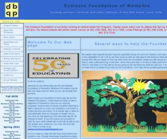 Memphisdyslexia.org(Dyslexia Foundation of Memphis) Screenshot