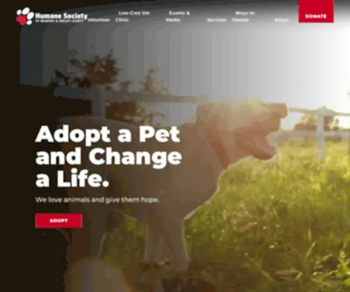 Memphishumane.org(Humane Society of Memphis & Shelby Co) Screenshot