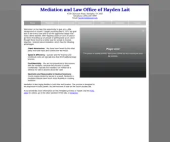 Memphismediation.com(Mediation and Law Office of Hayden Lait) Screenshot