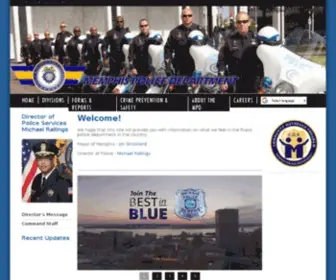 Memphispolice.org(Memphis Police Department) Screenshot