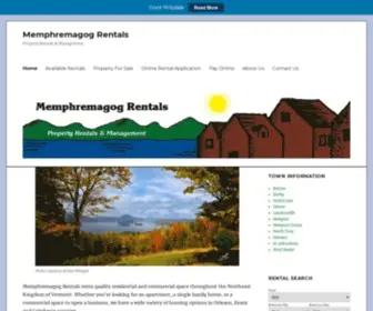 Memphremagogrentals.com(Property Rentals & Management) Screenshot