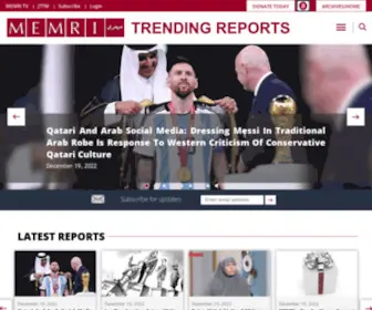 Memri.org(Middle East Media Research Institute) Screenshot