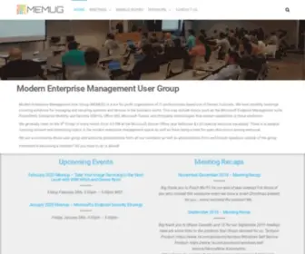 Memug.org(Modern Enterprise Management User Group) Screenshot