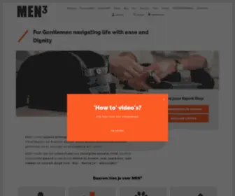 Men3.be(MEN³ MENcare product) Screenshot