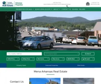 Mena-Arkansas-Real-Estate.com(Homes, Farms, Land, Recreational Property) Screenshot