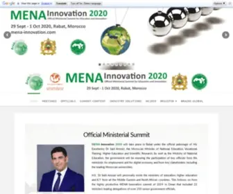 Mena-Innovation.com(Official Ministerial Summit for Education & Innovation) Screenshot