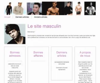 Menacademy.fr(Votre site masculin) Screenshot