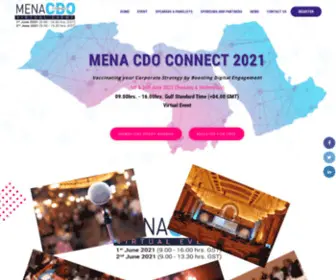 MenaCDoconnect.com(MENA CDO Connect 2021) Screenshot