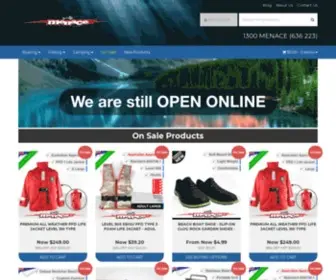 Menacemarine.com.au(Menace Marine Fishing and Outdoor Camping Accessories) Screenshot