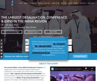 Menadesal.com(Biggest Desalination Projects focused event in the Middle East) Screenshot
