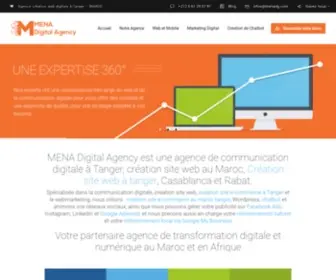 Menadg.com(Agence web et communication digitale à Tanger) Screenshot