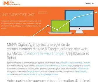 Menadigitalagency.com(Agence web et communication digitale à Tanger) Screenshot