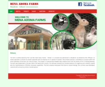 Menadomafarms.com(Mena Adoma Farms) Screenshot