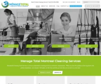 Menagetotal.ca(Montreal Cleaning Services) Screenshot