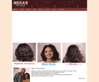 Menahairdesign.com(Mena's Hair Design) Screenshot