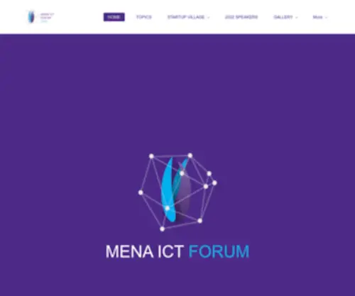 Menaictforum.com(The MENA ICT Forum 2024) Screenshot