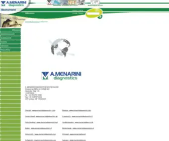 Menarinidiagnostics.de(A. Menarini diagnostics ist der Diagnostik) Screenshot