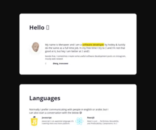Menawer.com(Full stack developerO) Screenshot