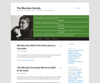 Mencken.org(The Mencken Society) Screenshot