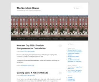 Menckenhouse.org(The Mencken House) Screenshot