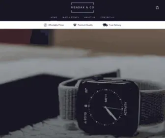 Mendaxwatchstraps.com(Mendax & Company) Screenshot