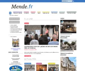 Mende.fr(Site de la mairie de Mende) Screenshot