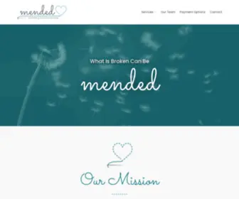 Mendedcounseling.net(The Mission of Mended Counseling & Trauma Services) Screenshot