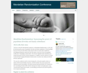 Mendelianrandomization.org.uk(Mendelian Randomization Conference) Screenshot