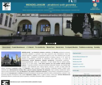 Mendelianum.cz(Mendel) Screenshot