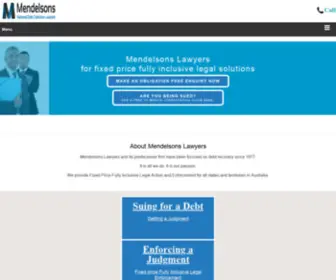 Mendelsons.com.au(Mendelsons Lawyers) Screenshot