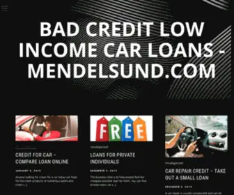 Mendelsund.com(Bad Credit Low Income Car Loans) Screenshot