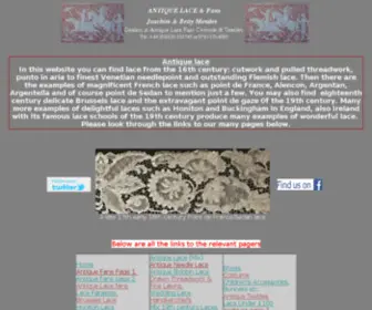 Mendes.co.uk(Joachim & Betty Mendes Antique Lace Fans Costume & Textiles) Screenshot