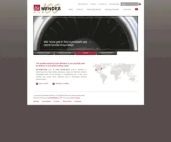 Mendes.com(Over 100 years of handling first) Screenshot