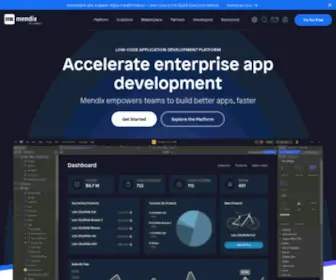 Mendix.com(Low-Code Application Development Platform) Screenshot