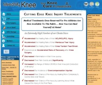 Mendmyknee.com(Knee Tendonitis) Screenshot