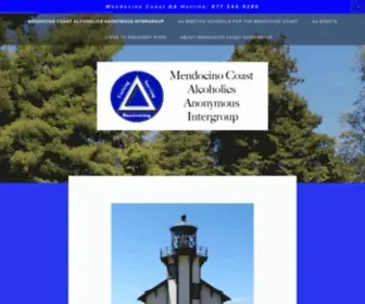 Mendocinocoastaa.com(Mendocino Coast Alcoholics Anonymous IntergroupMendocino Coast Alcoholics Anonymous Intergroup) Screenshot