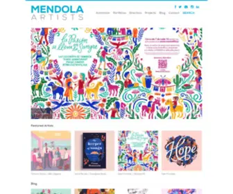 Mendolaart.com(Mendola Artists) Screenshot