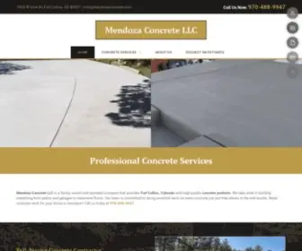 Mendozaconcrete.com(Mendoza Concrete LLC) Screenshot