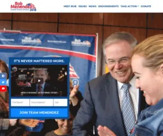 MenendezFornj.com(Menendez for Senate) Screenshot