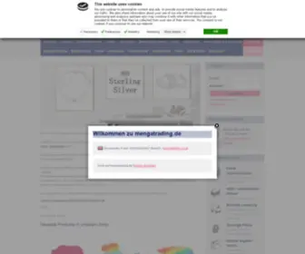 Mengatrading.de(Großhandel Schmuck Menga Trading Importeur Mode Accessoires Schals Uhren) Screenshot