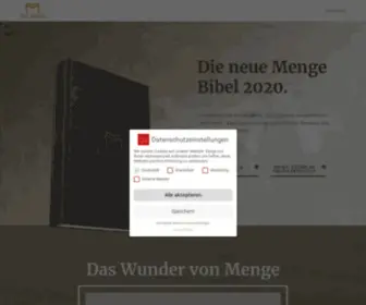 Menge2020.de(Die neue Menge 2020 Bibel ist da) Screenshot