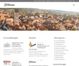 Mengen.de(Stadt Mengen) Screenshot