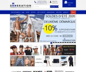 Mengeneration.com(Boutique sous vêtements homme) Screenshot