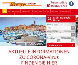 Menges-Reisen.de(Menges Reisen Startseite) Screenshot