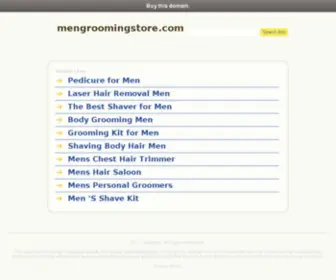 MengroomingStore.com(Men Grooming Store) Screenshot