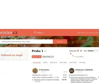 Menicka.cz(Restaurace, obědy, polední a denní menu v Praze 1) Screenshot